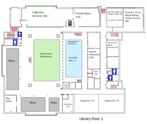 Floor Plans - Arthur Lakes Library